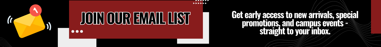 Join our email list