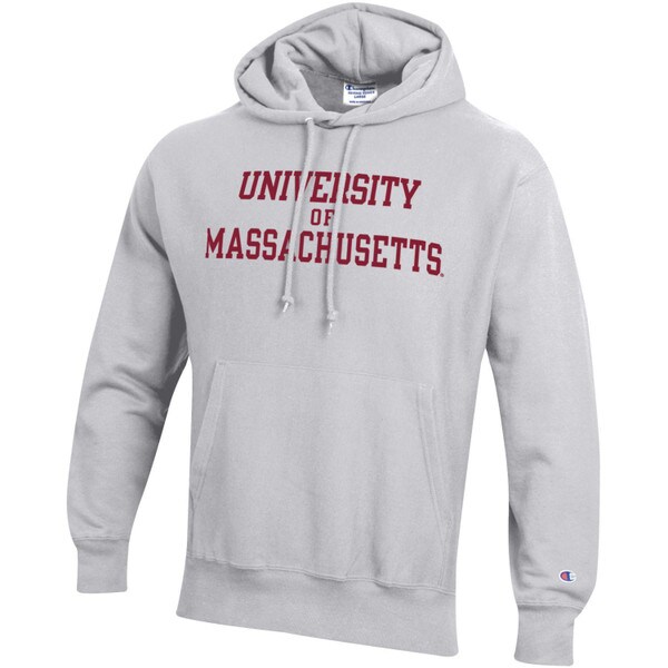 UNIVERSITY OF MASSACHUSETTS REVERSE WEAVE HOODIE - GREY | UMass Store