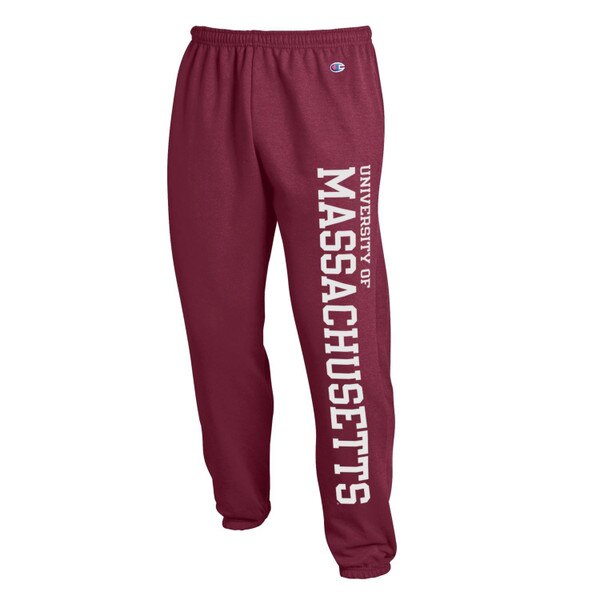POWERBLEND BANDED BOTTOM SWEATPANTS MAROON