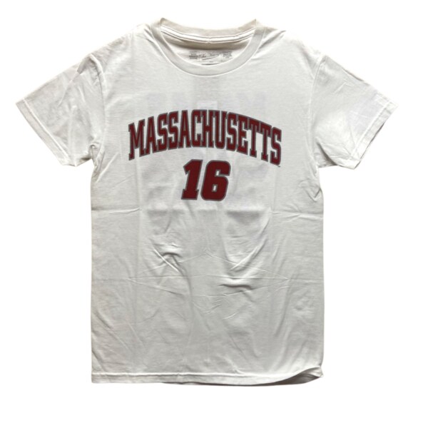 CALE MAKAR MASSACHUSETTS JERSEY - MAROON