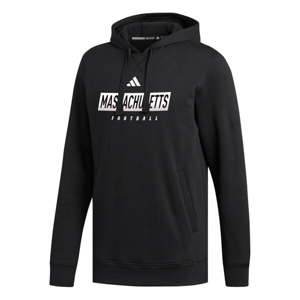 SIDELINE23 FOOTBALL FLEECE HOODIE - BLACK | UMass Store