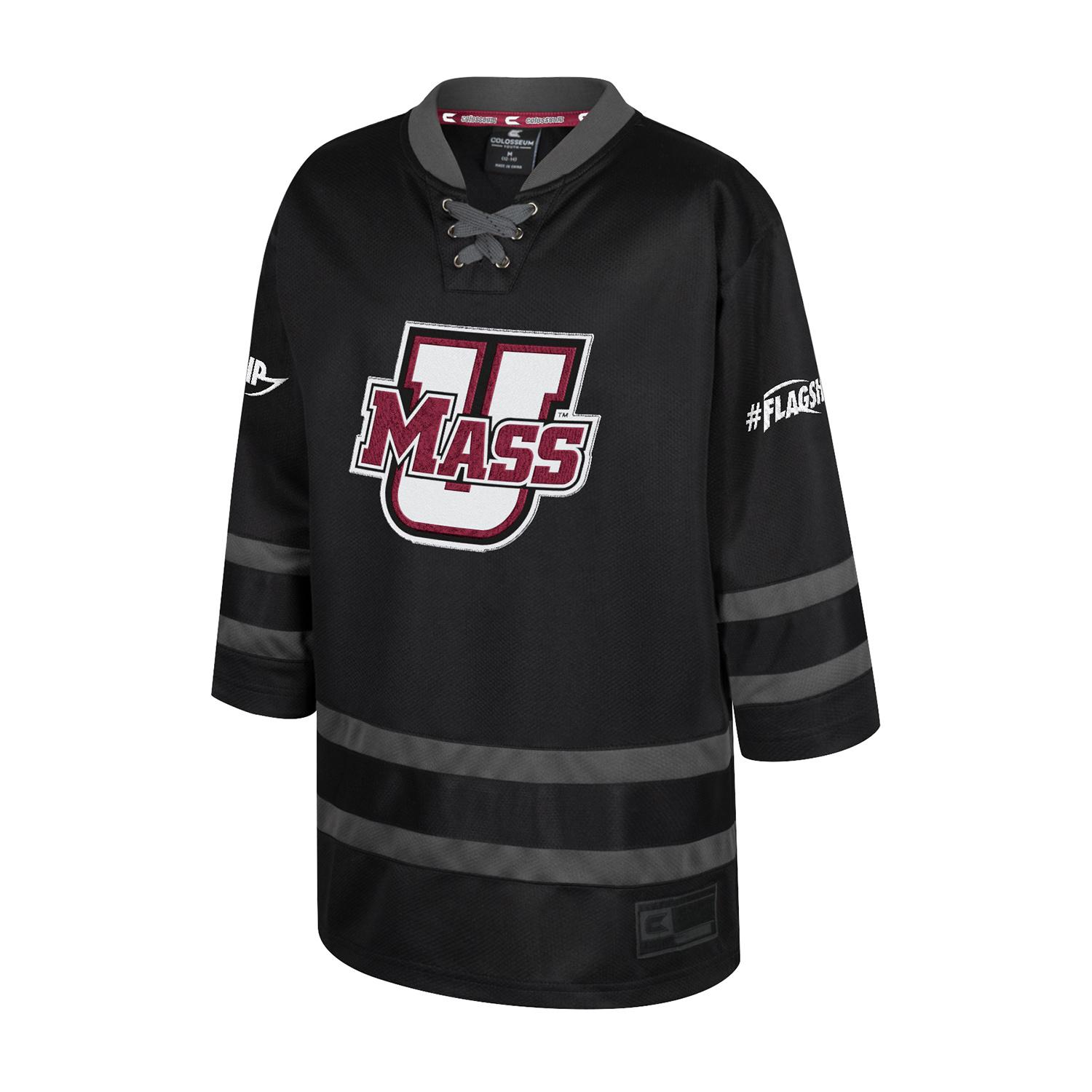 YOUTH ON THE ICE HOCKEY JERSEY BLACK UMass Store