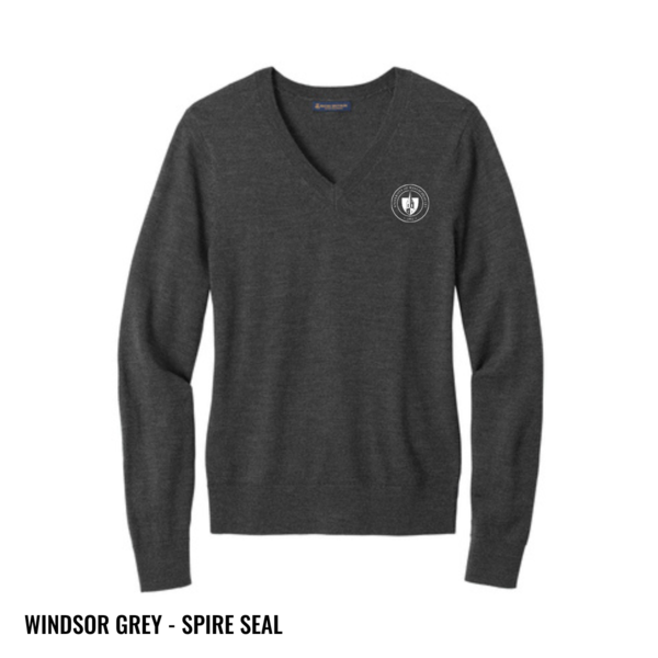 40's unknown bround 両V sweat shirt BROOKS BROTHERS WMNS WASHABLE MERINO V-NECK SWEATER | UMass