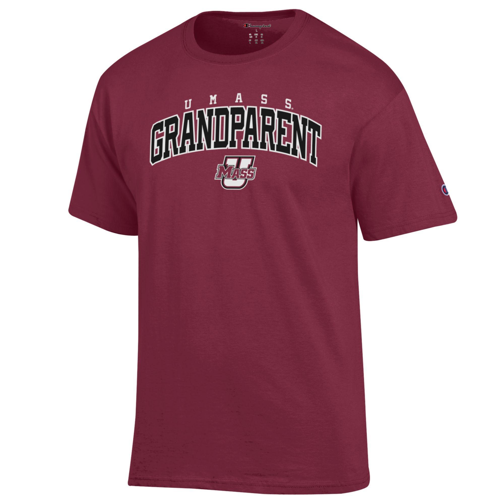 80s Champion UMASS マサチューセッツ大学 カレッジ Tシャツ UMASS GRANDPARENT TEE - MAROON | UMass Store